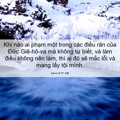 Picture 06 - Lê-vi 5:17 VIE - Khi nào ai phạm một trong các điều răn - Bible Verse Picture