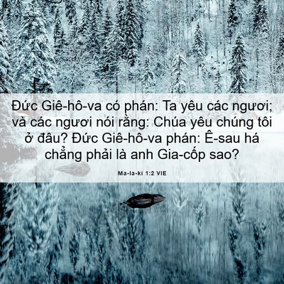 Picture 06 - Ma-la-ki 1:2 VIE - Đức Giê-hô-va có phán: Ta yêu các - Bible Verse Picture
