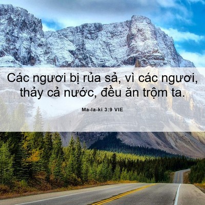 Picture 06 - Ma-la-ki 3:9 VIE - Các ngươi bị rủa sả, vì các ngươi, - Bible Verse Picture