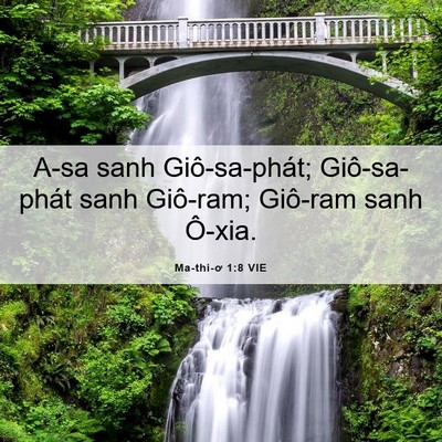 Picture 06 - Ma-thi-ơ 1:8 VIE - A-sa sanh Giô-sa-phát; Giô-sa-phát sanh - Bible Verse Picture