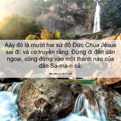 Picture 06 - Ma-thi-ơ 10:5 VIE - Aáy đó là mười hai sứ đồ Đức Chúa - Bible Verse Picture