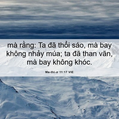 Picture 06 - Ma-thi-ơ 11:17 VIE - mà rằng: Ta đã thổi sáo, mà bay không - Bible Verse Picture