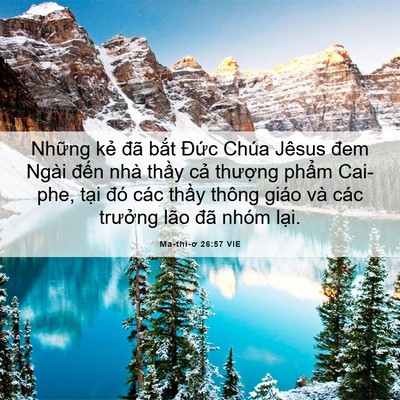 Picture 06 - Ma-thi-ơ 26:57 VIE - Những kẻ đã bắt Đức Chúa Jêsus đem - Bible Verse Picture