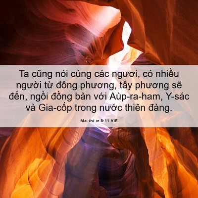 Picture 06 - Ma-thi-ơ 8:11 VIE - Ta cũng nói cùng các ngươi, có nhiều - Bible Verse Picture