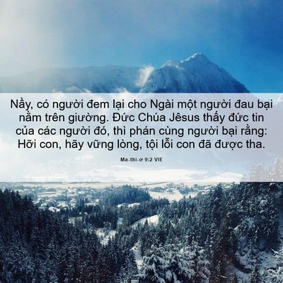 Picture 06 - Ma-thi-ơ 9:2 VIE - Nầy, có người đem lại cho Ngài một - Bible Verse Picture