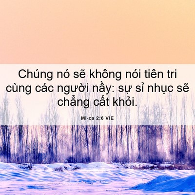 Picture 06 - Mi-ca 2:6 VIE - Chúng nó sẽ không nói tiên tri cùng các - Bible Verse Picture