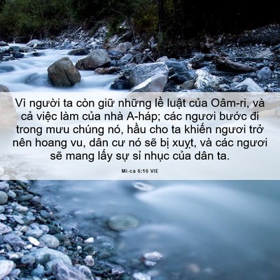 Picture 06 - Mi-ca 6:16 VIE - Vì người ta còn giữ những lề luật - Bible Verse Picture
