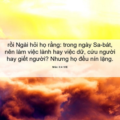Picture 06 - Mác 3:4 VIE - rồi Ngài hỏi họ rằng: trong ngày - Bible Verse Picture