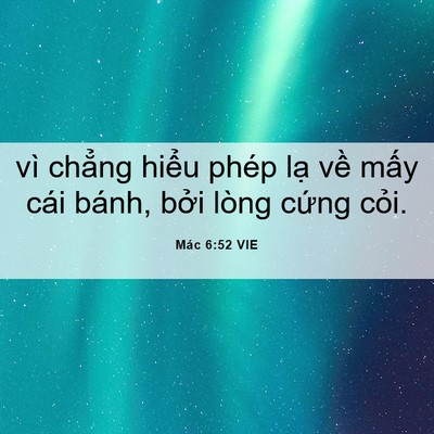 Picture 06 - Mác 6:52 VIE - vì chẳng hiểu phép lạ về mấy cái - Bible Verse Picture