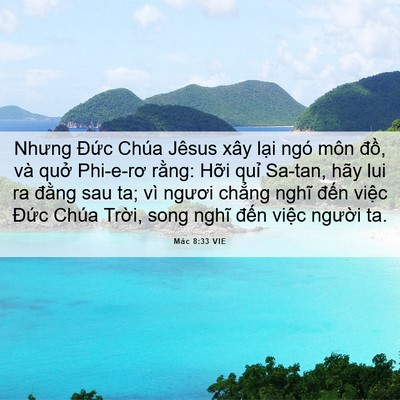 Picture 06 - Mác 8:33 VIE - Nhưng Đức Chúa Jêsus xây lại ngó môn - Bible Verse Picture