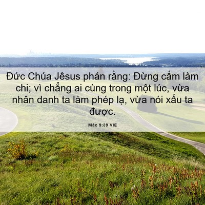 Picture 06 - Mác 9:39 VIE - Đức Chúa Jêsus phán rằng: Đừng cấm - Bible Verse Picture