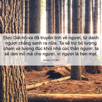 Picture 06 - Na-hum 1:14 VIE - Đức Giê-hô-va đã truyền lịnh về - Bible Verse Picture