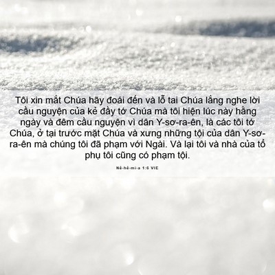 Picture 06 - Nê-hê-mi-a 1:6 VIE - Tôi xin mắt Chúa hãy đoái đến và lỗ - Bible Verse Picture