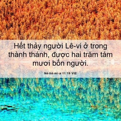 Picture 06 - Nê-hê-mi-a 11:18 VIE - Hết thảy người Lê-vi ở trong thành - Bible Verse Picture