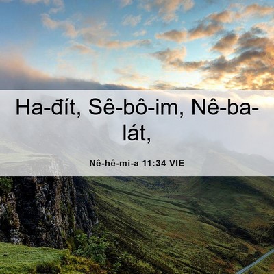 Picture 06 - Nê-hê-mi-a 11:34 VIE - Ha-đít, Sê-bô-im, - Bible Verse Picture