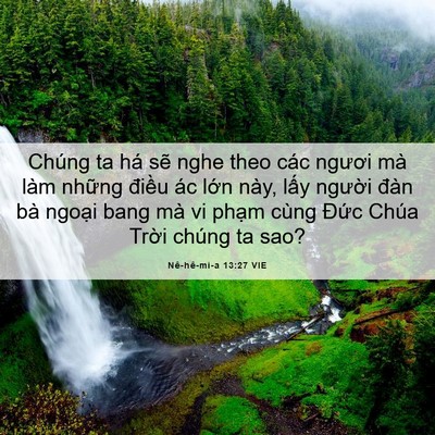 Picture 06 - Nê-hê-mi-a 13:27 VIE - Chúng ta há sẽ nghe theo các ngươi mà - Bible Verse Picture
