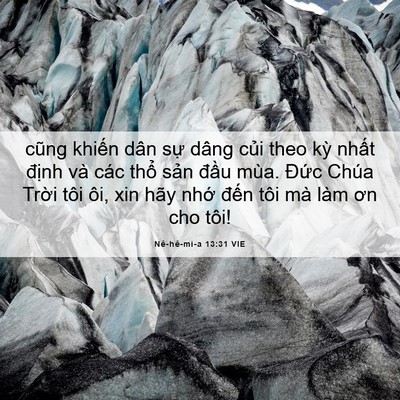 Picture 06 - Nê-hê-mi-a 13:31 VIE - cũng khiến dân sự dâng củi theo kỳ - Bible Verse Picture