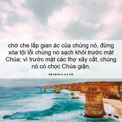 Picture 06 - Nê-hê-mi-a 4:5 VIE - chớ che lấp gian ác của chúng nó, - Bible Verse Picture