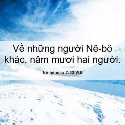 Picture 06 - Nê-hê-mi-a 7:33 VIE - Về những người Nê-bô khác, năm mươi - Bible Verse Picture