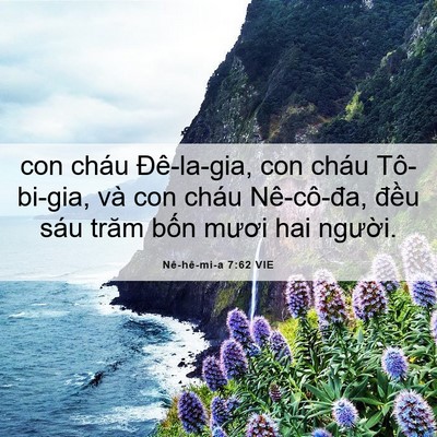 Picture 06 - Nê-hê-mi-a 7:62 VIE - con cháu Đê-la-gia, con cháu Tô-bi-gia, và - Bible Verse Picture