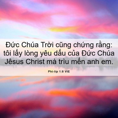 Picture 06 - Phi-líp 1:8 VIE - Đức Chúa Trời cũng chứng rằng: tôi - Bible Verse Picture