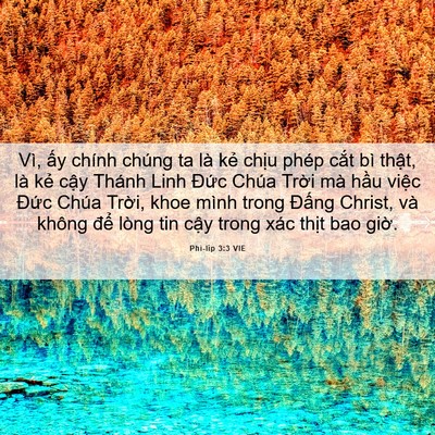 Picture 06 - Phi-líp 3:3 VIE - Vì, ấy chính chúng ta là kẻ chịu phép - Bible Verse Picture