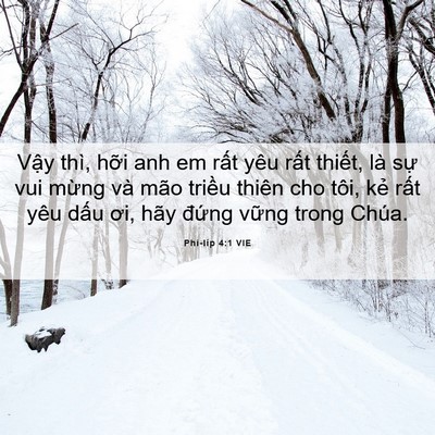 Picture 06 - Phi-líp 4:1 VIE - Vậy thì, hỡi anh em rất yêu rất - Bible Verse Picture