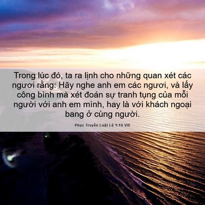 Picture 06 - Phục Truyền Luật Lệ 1:16 VIE - Trong lúc đó, ta ra lịnh cho những quan - Bible Verse Picture