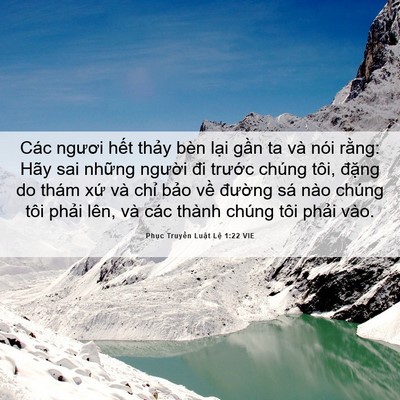 Picture 06 - Phục Truyền Luật Lệ 1:22 VIE - Các ngươi hết thảy bèn lại gần ta và - Bible Verse Picture