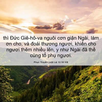 Picture 06 - Phục Truyền Luật Lệ 13:18 VIE - thì Đức Giê-hô-va nguôi cơn giận Ngài, - Bible Verse Picture