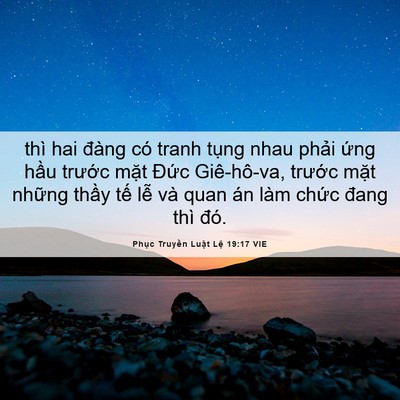 Picture 06 - Phục Truyền Luật Lệ 19:17 VIE - thì hai đàng có tranh tụng nhau phải - Bible Verse Picture