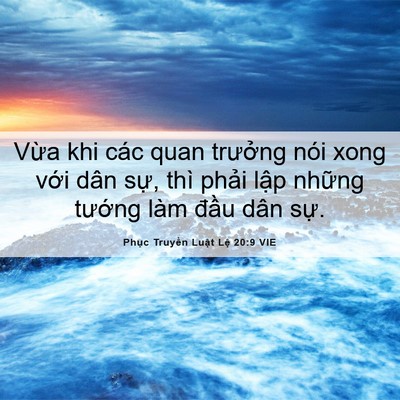 Picture 06 - Phục Truyền Luật Lệ 20:9 VIE - Vừa khi các quan trưởng nói xong với - Bible Verse Picture