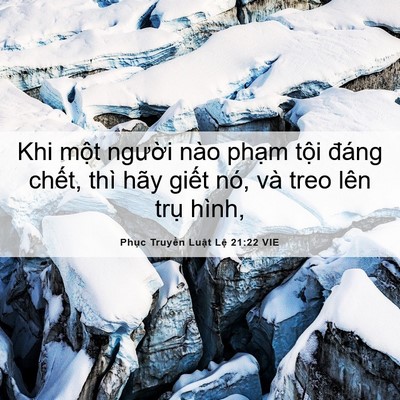 Picture 06 - Phục Truyền Luật Lệ 21:22 VIE - Khi một người nào phạm tội đáng - Bible Verse Picture