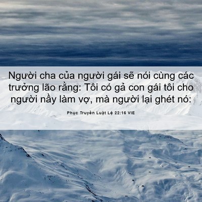 Picture 06 - Phục Truyền Luật Lệ 22:16 VIE - Người cha của người gái sẽ nói cùng - Bible Verse Picture