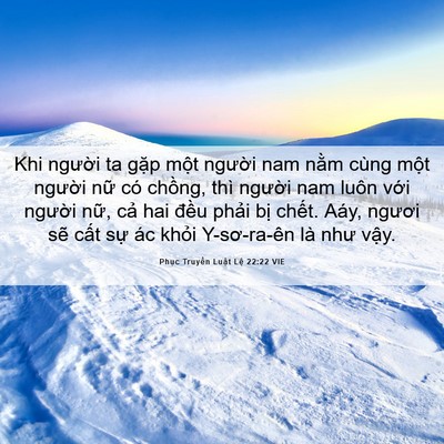 Picture 06 - Phục Truyền Luật Lệ 22:22 VIE - Khi người ta gặp một người nam nằm - Bible Verse Picture