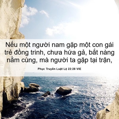 Picture 06 - Phục Truyền Luật Lệ 22:28 VIE - Nếu một người nam gặp một con gái - Bible Verse Picture