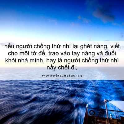 Picture 06 - Phục Truyền Luật Lệ 24:3 VIE - nếu người chồng thứ nhì lại ghét - Bible Verse Picture