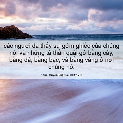 Picture 06 - Phục Truyền Luật Lệ 29:17 VIE - các ngươi đã thấy sự gớm ghiếc của - Bible Verse Picture