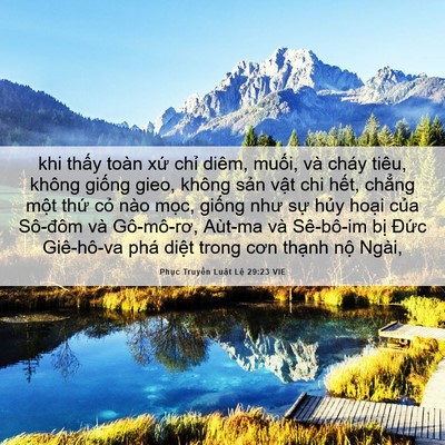 Picture 06 - Phục Truyền Luật Lệ 29:23 VIE - khi thấy toàn xứ chỉ diêm, muối, và - Bible Verse Picture