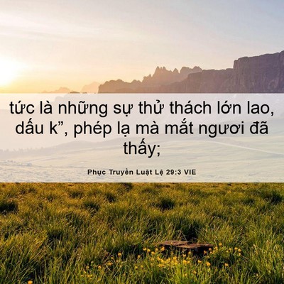 Picture 06 - Phục Truyền Luật Lệ 29:3 VIE - tức là những sự thử thách lớn lao, - Bible Verse Picture