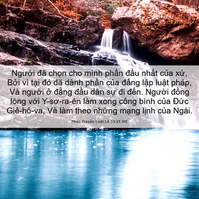 Picture 06 - Phục Truyền Luật Lệ 33:21 VIE - Người đã chọn cho mình phần đầu - Bible Verse Picture