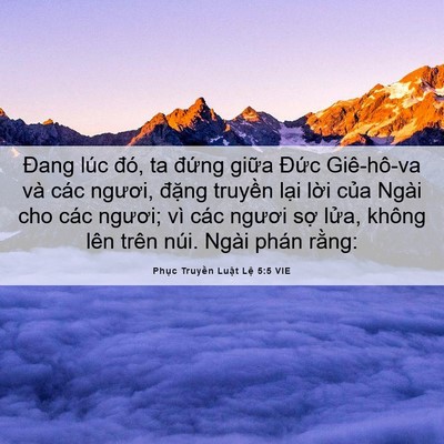 Picture 06 - Phục Truyền Luật Lệ 5:5 VIE - Đang lúc đó, ta đứng giữa Đức - Bible Verse Picture