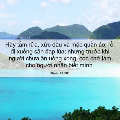 Picture 06 - Ru-tơ 3:3 VIE - Hãy tắm rửa, xức dầu và mặc quần - Bible Verse Picture