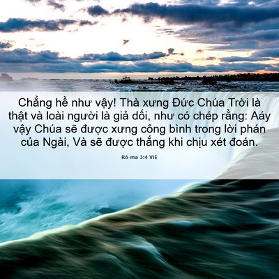 Picture 06 - Rô-ma 3:4 VIE - Chẳng hề như vậy! Thà xưng Đức Chúa - Bible Verse Picture