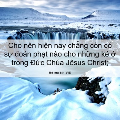 Picture 06 - Rô-ma 8:1 VIE - Cho nên hiện nay chẳng còn có sự đoán - Bible Verse Picture