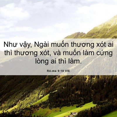 Picture 06 - Rô-ma 9:18 VIE - Như vậy, Ngài muốn thương xót ai thì - Bible Verse Picture