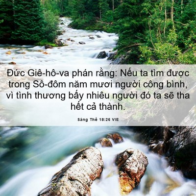 Picture 06 - Sáng Thế 18:26 VIE - Đức Giê-hô-va phán rằng: Nếu ta tìm - Bible Verse Picture