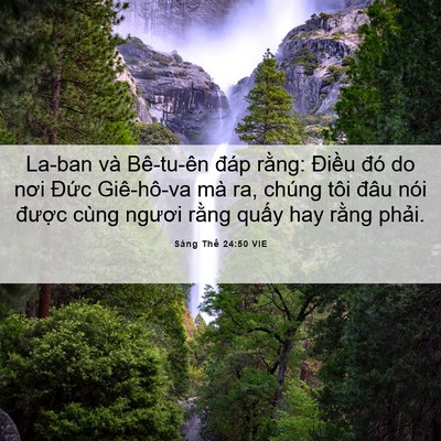 Picture 06 - Sáng Thế 24:50 VIE - La-ban và Bê-tu-ên đáp rằng: Điều đó - Bible Verse Picture