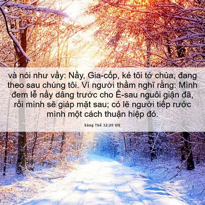 Picture 06 - Sáng Thế 32:20 VIE - và nói như vầy: Nầy, Gia-cốp, kẻ tôi - Bible Verse Picture