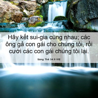 Picture 06 - Sáng Thế 34:9 VIE - Hãy kết sui-gia cùng nhau; các ông gả con - Bible Verse Picture